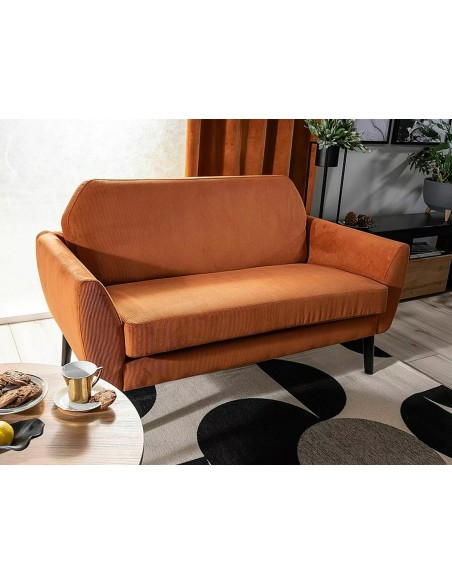 Sofa 2os Mena Velvet Cynamonowa