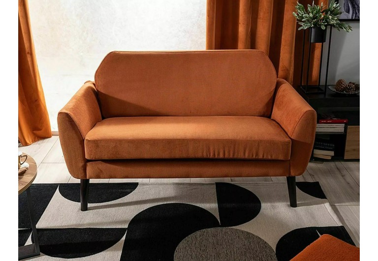 Sofa 2os Mena Velvet Cynamonowa