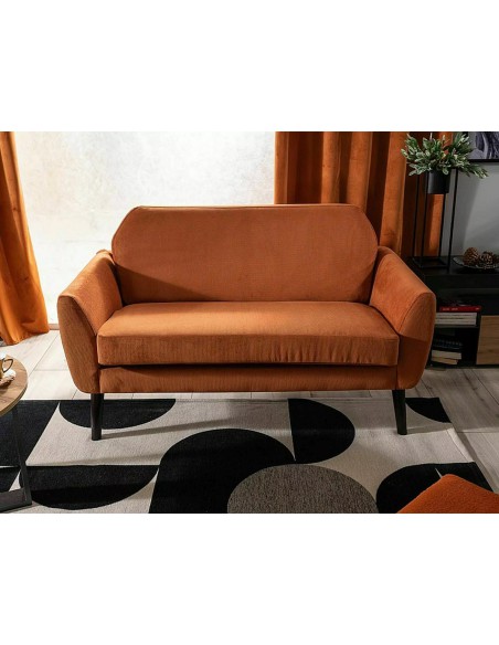 Sofa 2os Mena Velvet Cynamonowa