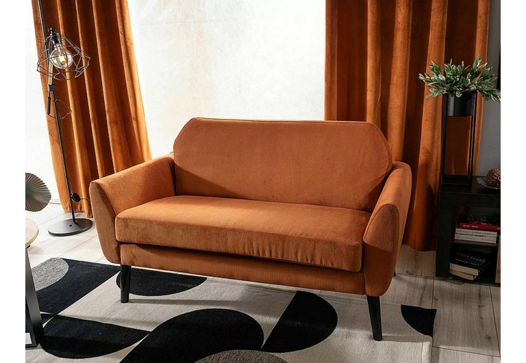 Sofa 2os Mena Velvet Cynamonowa