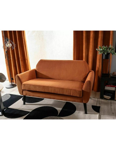 Sofa 2os Mena Velvet Cynamonowa