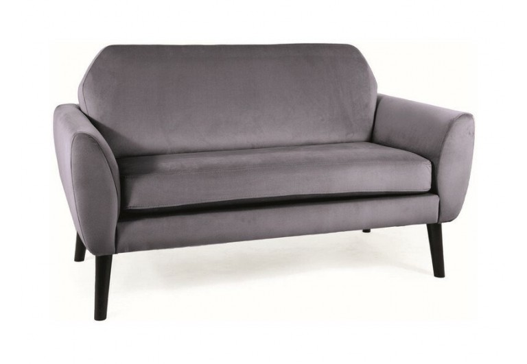 Sofa 2os Mena Velvet Szara