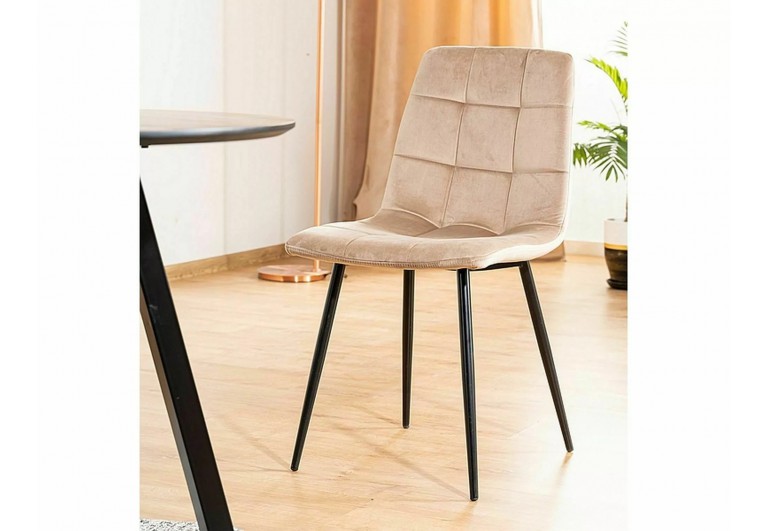 Krzesło Mila Velvet Beżowe