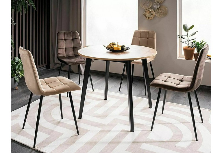 Krzesło Mila Velvet Beżowe