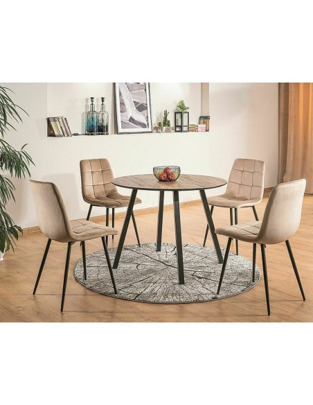 Krzesło Mila Velvet Beżowe