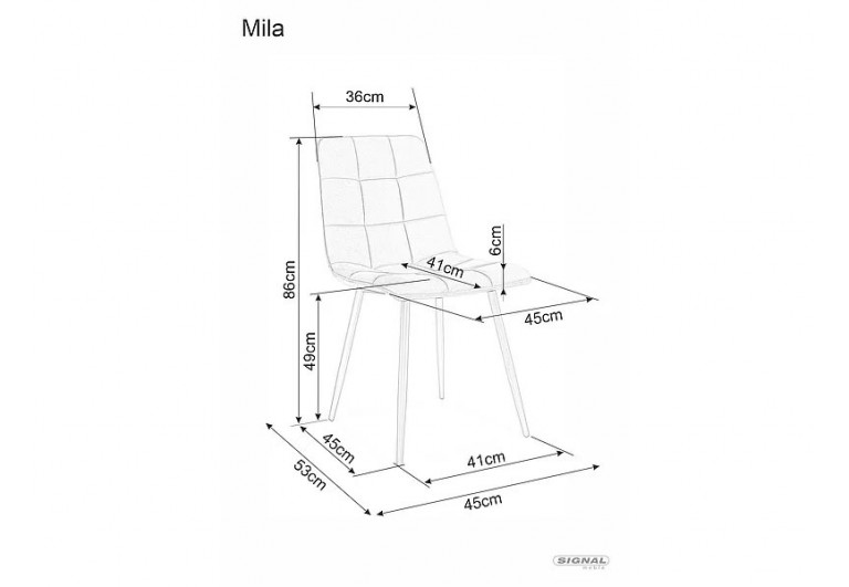 Krzesło Mila Velvet Beżowe
