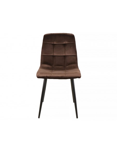 Krzesło Mila Velvet Brązowe