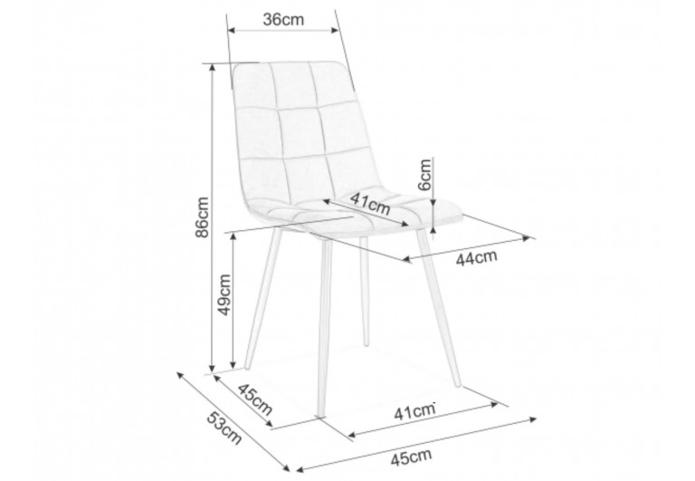 Krzesło Mila Velvet Curry