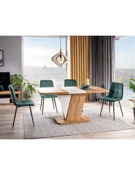 Krzesło Mila Velvet Zielony