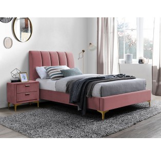 Łóżko Mirage 90 Velvet Różowe