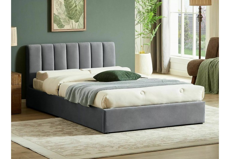 Łóżko 160 Montreal Velvet Szare