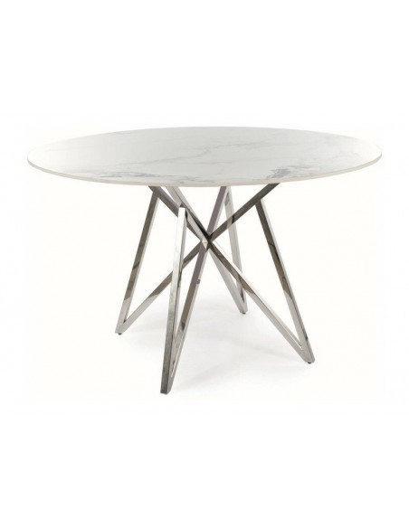 Stół okrągły 120 Murano Biały Połysk