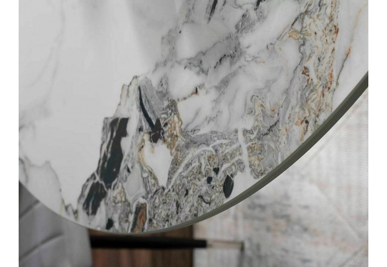 Stół okrągły 120 Murano Biały Połysk