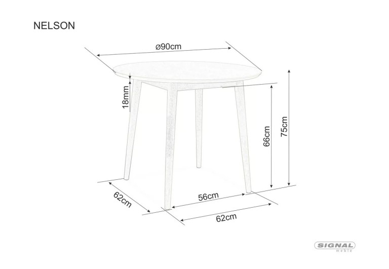 Stół okrągły Nelson