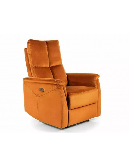 Fotel rozkładany Neptun z funkcją masażu Cynamonowy