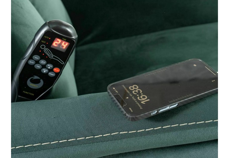 Fotel rozkładany Neptun z funkcją masażu Granatowy