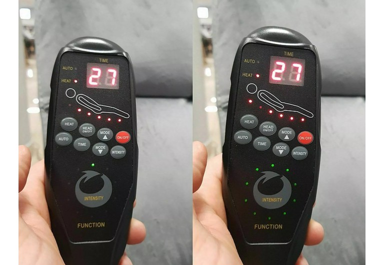 Fotel rozkładany Neptun z funkcją masażu Granatowy