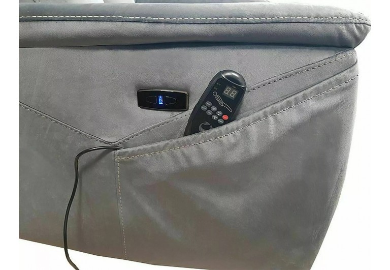 Fotel rozkładany Neptun z funkcją masażu Granatowy