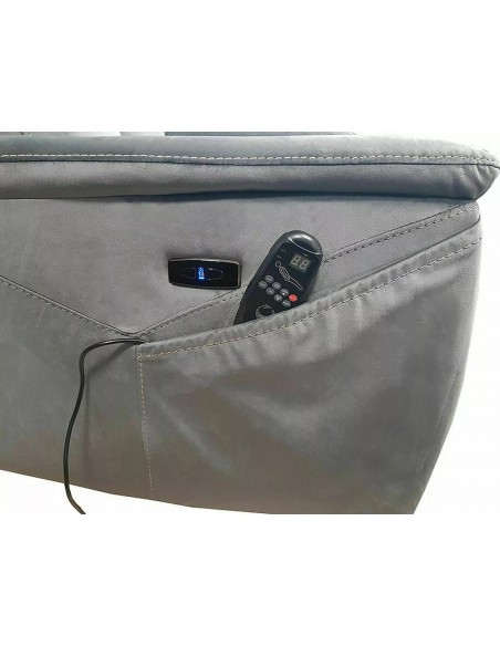 Fotel rozkładany Neptun z funkcją masażu Granatowy