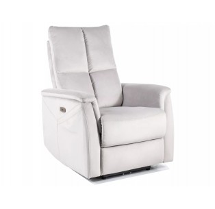 Fotel rozkładany Neptun z funkcją masażu Jasny Szary