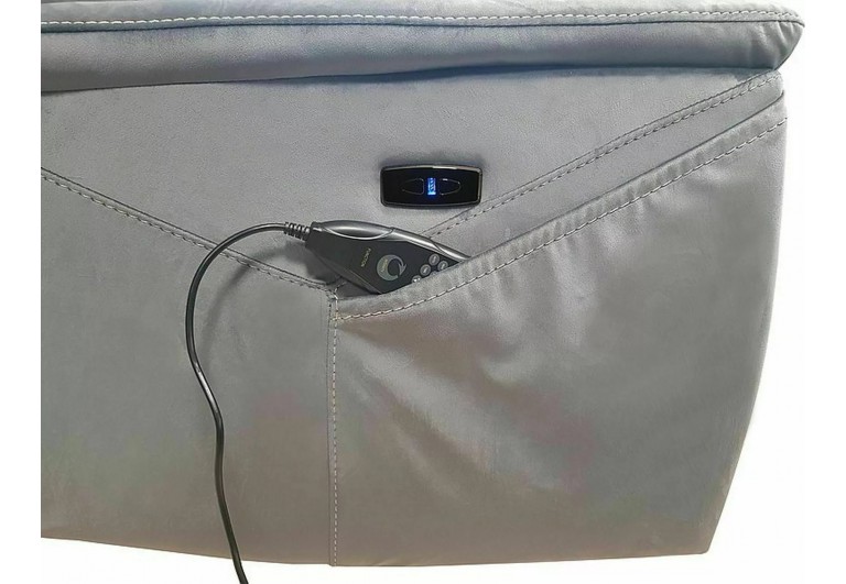 Fotel rozkładany Neptun z funkcją masażu Jasny Szary