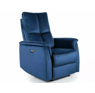 Fotel rozkładany Neptun Velvet Granatowy