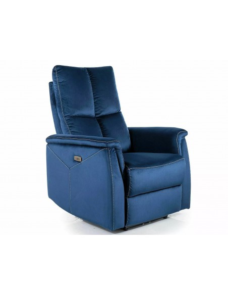 Fotel rozkładany Neptun Velvet Granatowy