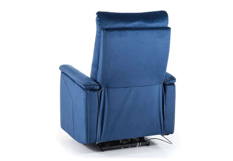 Fotel rozkładany Neptun Velvet Granatowy