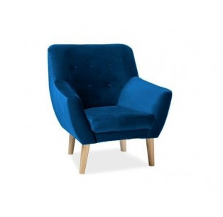Fotel Nordic 1 Velvet Granatowy