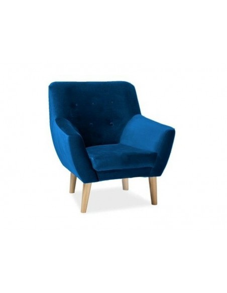 Fotel Nordic 1 Velvet Granatowy