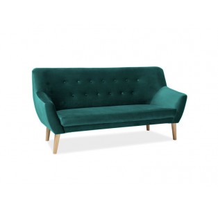 Sofa Nordic 3os Velvet Zielona