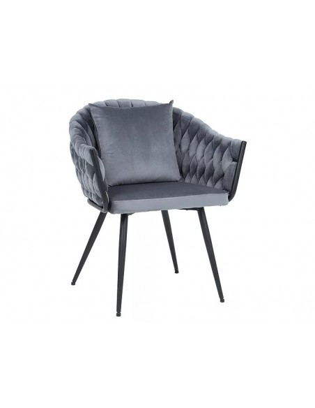 Krzesło Nuvo Velvet Szare