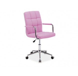 Fotel Obrotowy Q-022 Różowy