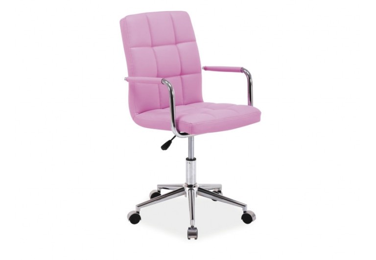 Fotel Obrotowy Q-022 Różowy