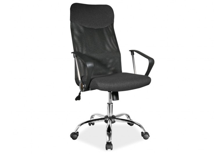 Fotel obrotowy materiał Q-025 Czarny