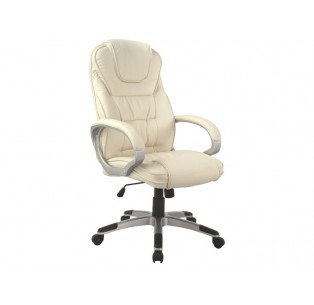 Fotel obrotowy Q-031 Ekoskóra Beżowy