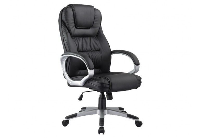 Fotel obrotowy Q-031 Ekoskóra Czarny