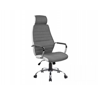 Fotel obrotowy Q-035 Szaro-Biały