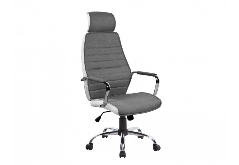 Fotel obrotowy Q-035 Szaro-Biały
