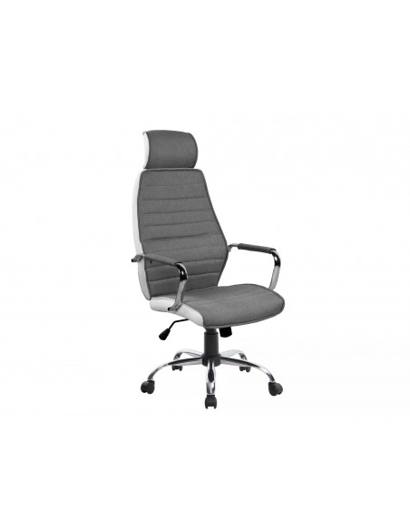 Fotel obrotowy Q-035 Szaro-Biały