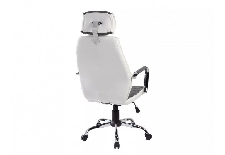 Fotel obrotowy Q-035 Szaro-Biały