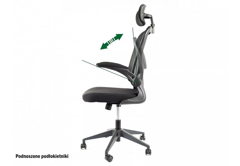 Fotel obrotowy Q-060 Czarny