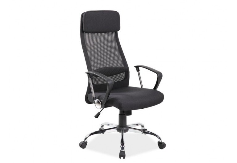 Fotel obrotowy Q-345 Czarny