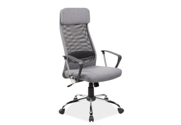 Fotel obrotowy Q-345 Szary