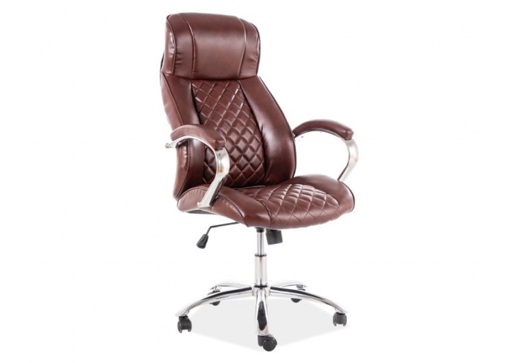 Fotel obrotowy Q-557 Brązowy