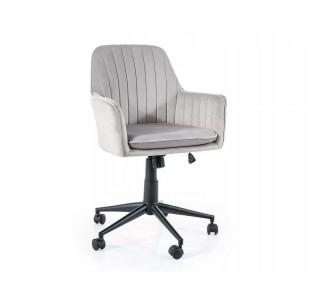 Fotel obrotowy Q-886 Velvet Jasny Szary