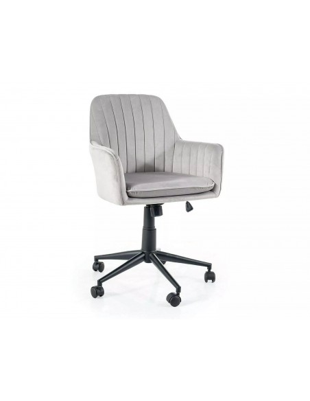 Fotel obrotowy Q-886 Velvet Jasny Szary