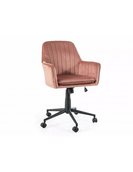 Fotel obrotowy Q-886 Velvet Różowy