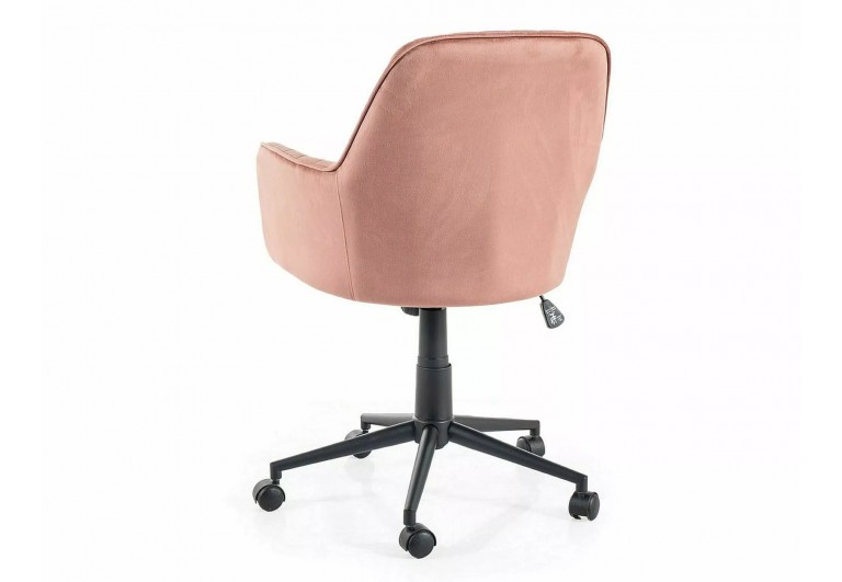 Fotel obrotowy Q-886 Velvet Różowy