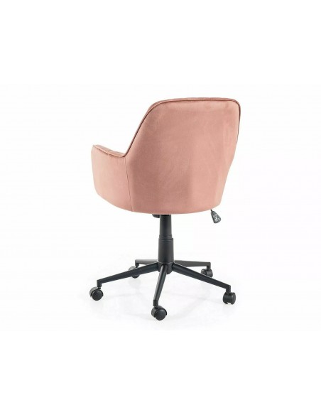 Fotel obrotowy Q-886 Velvet Różowy